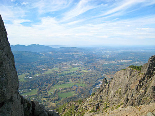 Mountains and cliffs