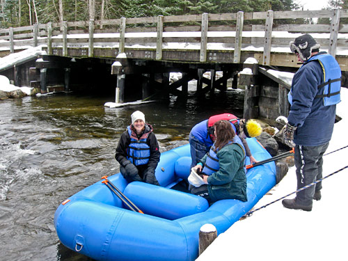 Jordan river winter rafting