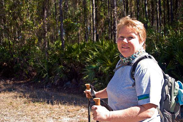 Sue Turner hiking
